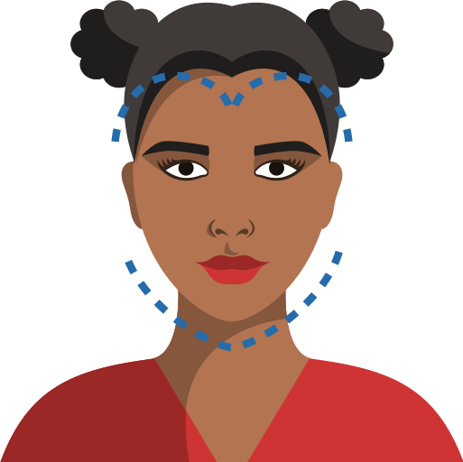 Okulary przeciwsłoneczne do twarzy w kształcie serca