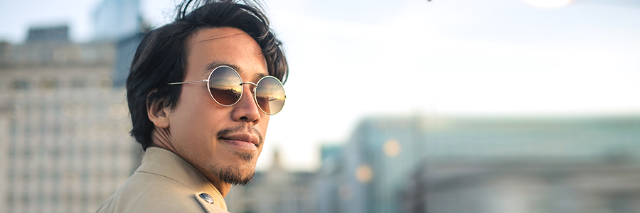 Widok przez spolaryzowane okulary