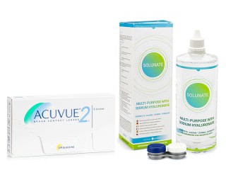 Acuvue 2 (6 soczewek) + Solunate Multi-Purpose 400 ml z etui