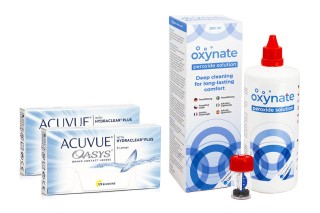 Acuvue Oasys (12 soczewek) + Oxynate Peroxide 380 ml z etui