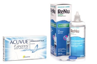Acuvue Oasys (6 soczewek) + ReNu MultiPlus 360 ml z etui