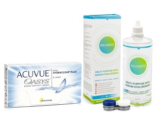 Acuvue Oasys (6 soczewek) + Solunate Multi-Purpose 400 ml z etui