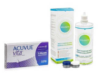 Acuvue Vita (6 soczewek) + Solunate Multi-Purpose 400 ml z pojemnikiem