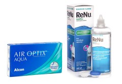 Air Optix Aqua (6 soczewek) + ReNu MultiPlus 360 ml z pojemnikiem