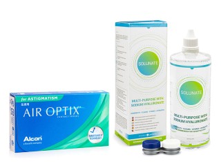 Air Optix for Astigmatism (6 soczewek) + Solunate Multi-Purpose 400 ml z pojemnikiem