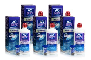 AOSEPT PLUS z Hydraglyde 5 x 360 ml z pojemnikami - DE