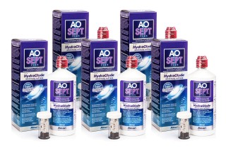 AOSEPT PLUS z Hydraglyde 5 x 360 ml z pojemnikami