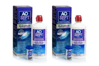 AOSEPT PLUS z Hydraglyde 2 x 360 ml z pojemnikami - DE