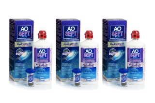 AOSEPT PLUS z Hydraglyde 3 x 360 ml z pojemnikami - DE