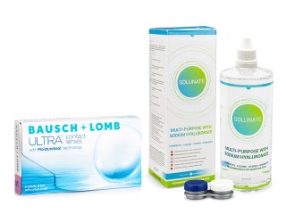 Bausch + Lomb ULTRA (6 soczewek) + Solunate Multi-Purpose 400 ml z pojemnikiem