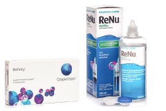 Biofinity (6 soczewek) + ReNu MultiPlus 360 ml z pojemnikiem