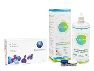 Biofinity Multifocal (3 soczewki) + Solunate Multi-Purpose 400 ml z pojemnikiem