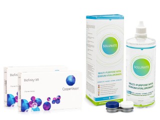 Biofinity XR (6 soczewek) + Solunate Multi-Purpose 400 ml z pojemnikiem