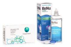 Biomedics 55 Evolution (6 soczewek) + ReNu MultiPlus 360 ml z pojemnikiem