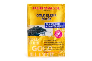 Dermacol Gold Elixir odmładzająca maska z kawiorem