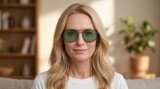 Izipizi Sun #Cruise Black Green lenses Wygenerowany obraz