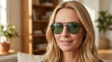 Izipizi Sun #Cruise Black Green lenses Wygenerowany obraz