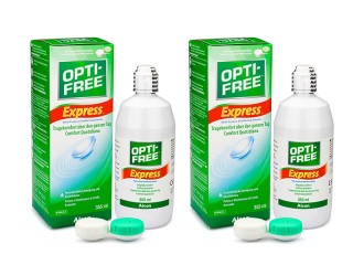 OPTI-FREE Express 2 x 355 ml z pojemnikami - DE