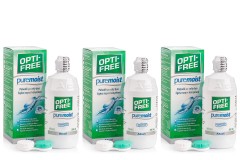 OPTI-FREE PureMoist 3 x 300 ml z pojemnikami