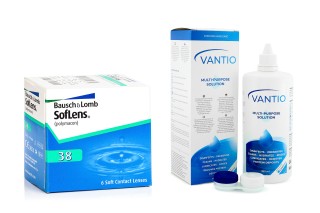 SofLens 38 (6 soczewek) + Vantio Multi-Purpose 360 ml z pojemnikiem
